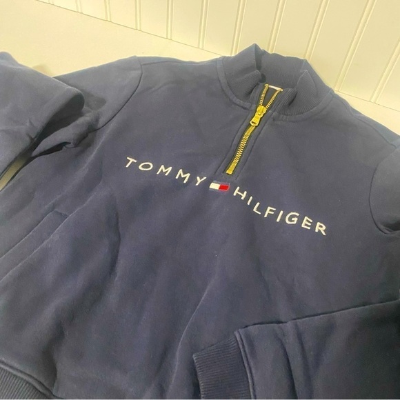 Tommy Hilfiger Girls Quarter Zip Sweater Size Large (12/14) NWOT - Picture 2 of 4